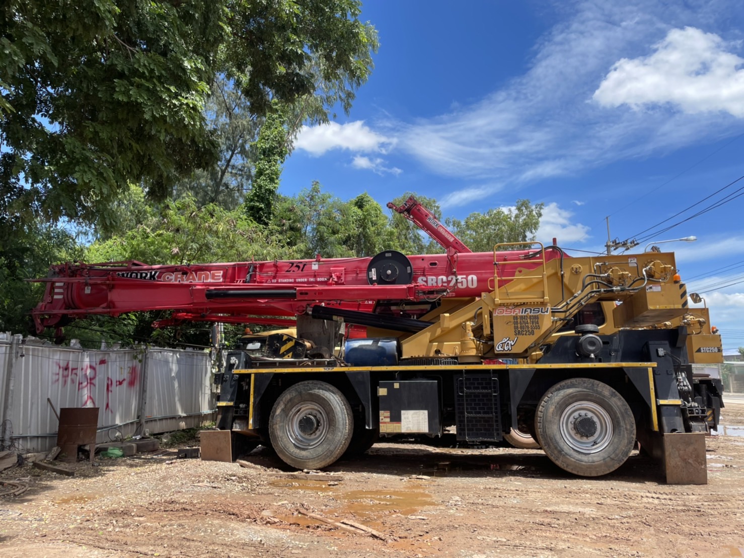 Crane safety inspection being conducted by engineer